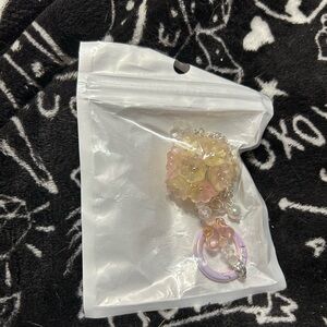 Pastel Floral Keychain and Bow Heart Keychain